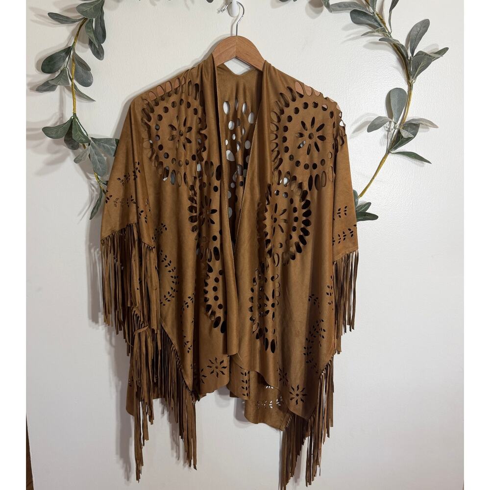 Brown Fringe Wrap